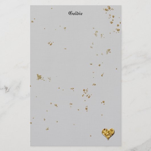 Festive Golden Cookie Briefpapier (Voorkant)