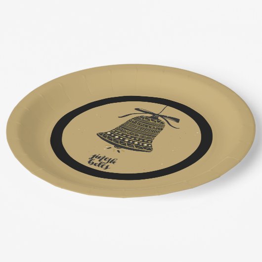 Festive Golden Holiday Fun Papieren Bordje (Gekanteld)