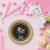 Festive Golden Holiday Fun Papieren Bordje (Feest)