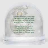 Festive Golden Merry Christmas Candles Keepsake Sneeuwbol (Achterkant)