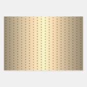 Festive Golden Metallic Snowflake kerst Inpakpapier Vel (Voorkant 3)