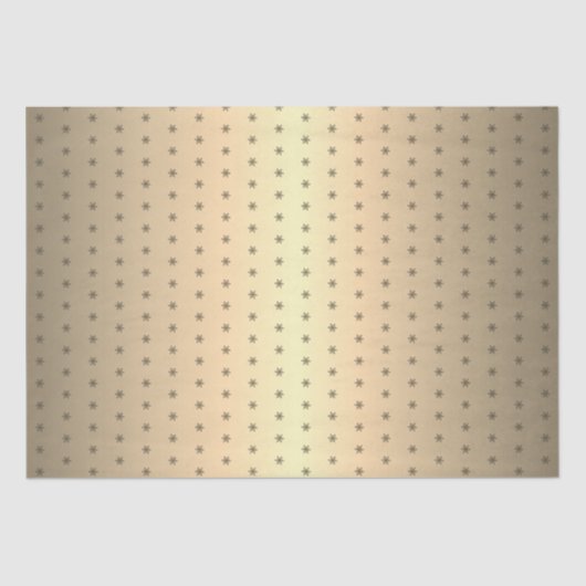 Festive Golden Metallic Snowflake kerst Tissuepapier (Voorkant)