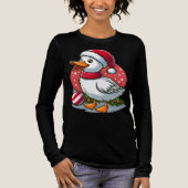 Festive Goose Christmas – Funny Holiday Gag Gift  Tri-Blend Shirt (Voorkant)