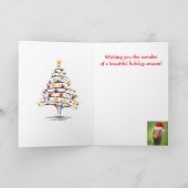 Festive Goose Holiday Kerstmis Kaart (Binnen)