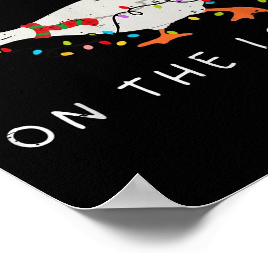 Festive Goose On The Loose Christmas Duck Light Xm Poster (Hoek)