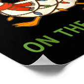 Festive Goose On The Loose Christmas, Funny Christ Poster (Hoek)