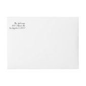 Festive Green and Red Holiday Return Address (Voorkant)