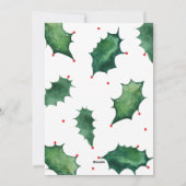 Festive Green and Red Kerstfeestay Photo Card Feestdagenkaart (Achterkant)