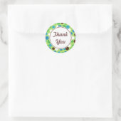 Festive Green Bedankt Stickers (Tas)