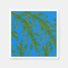 Festive Green fir-boomvertakkingen en twigs Blue