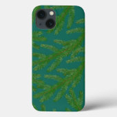 Festive Green fir tree filies and twigs Case-Mate iPhone Case (Achterkant)