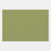 Festive Green Gold Polka Dots Stripes Solid Inpakpapier Vel (Voorkant)