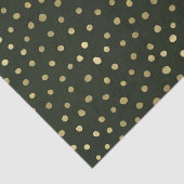 Festive Green & Gold Snow Holiday Party Tissuepapier (Detail)