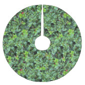 Festive Green Holly Berry Christmas Kerstboom Rok (Voorkant)