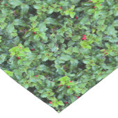 Festive Green Holly Berry Christmas Korte Tafelloper (Hoek)