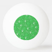 Festive Green Jolly Father Kerstmis Pingpongbal (Voorkant)