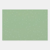 Festive Green Kerstmis Tree Waterverf Holiday Inpakpapier Vel (Voorkant 2)