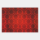 Festive Green Red en Gold Reindeer Inpakpapier Vel (Voorkant 2)