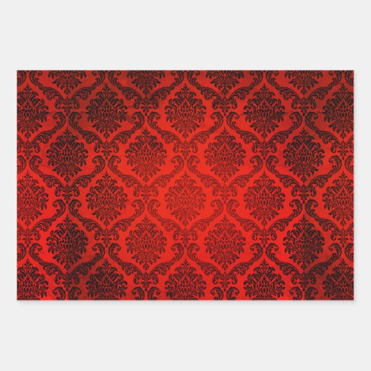 Festive Green Red en Gold Reindeer Inpakpapier Vel (Voorkant 2)