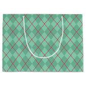 Festive Green Red-kerstcadeau Groot Cadeauzakje (Voorkant)