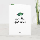 Festive Green Red Kerstfeestay Greeting Kaart (Achterkant)