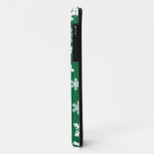 Festive Green Snowflakes Kerstfeestdag Patroon Case-Mate iPhone Case (Achterkant/links)