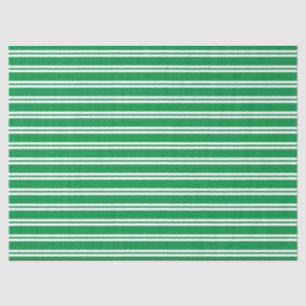 Festive Green Stripes-kerstkwestie Tissuepapier