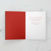 Festive Greenery Merry Christmas Happy Birthday Feestdagen Kaart (Binnen)