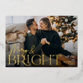 Festive Greeting | Fantastische en heldere horizon Folie Feestdagenkaart (Voorkant)