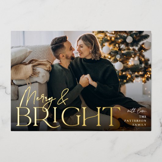 Festive Greeting | Fantastische en heldere horizon Folie Feestdagenkaart (Voorkant)