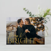 Festive Greeting | Fantastische en heldere horizon Folie Feestdagenkaart (Staand Voorkant)