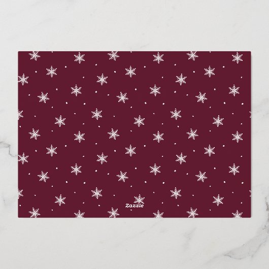 Festive Greeting | Fantastische en heldere horizon Folie Feestdagenkaart (Achterkant)