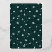 Festive Greeting Merriest Kerstmis Vertical Foto Folie Feestdagenkaart (Achterkant)