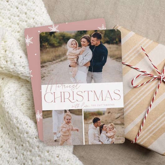 Festive Greeting | Nieuwste kerstdag 3 Foto Feestdagenkaart