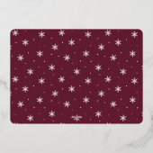 Festive Greeting | Nieuwste kerstdag 3 Foto Folie Feestdagenkaart (Achterkant)