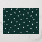 Festive Greeting | Nieuwste kerstdag 3 Foto Folie Feestdagenkaart (Achterkant)