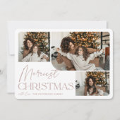 Festive Greeting | Nieuwste kerstfoto Feestdagenkaart (Voorkant)