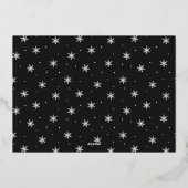 Festive Greeting | Nieuwste kerstfoto Folie Feestdagenkaart (Achterkant)