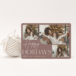 Festive Greeting | Prettige feestdagen 3 Foto Feestdagenkaart