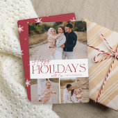 Festive Greeting | Prettige feestdagen 3 Foto Feestdagenkaart