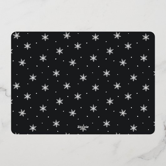 Festive Greeting | Seizoensgroeten 3 Foto Folie Feestdagenkaart (Achterkant)