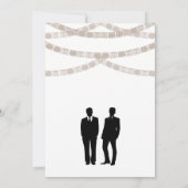 Festive Groom Shower-uitnodiging Kaart (Achterkant)