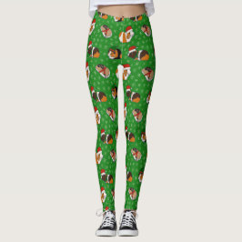Festive Guinea Pigs Kerstmis gevlekt Leggings