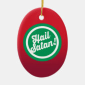 Festive Hail Satan Keramisch Ornament (Voorkant)
