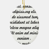 Festive Hail Satan Keramisch Ornament (Achterkant)