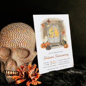 Festive Halloween Housewarming Party Kaart