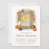 Festive Halloween Housewarming Party Kaart (Voorkant)