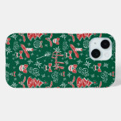 Festive Hand Drawn Doodles Custom Name  Case-Mate iPhone Case (Achterkant (horizontaal))