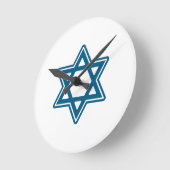 Festive Hanukkah Single Star Acrylic Wall klok (Hoek)