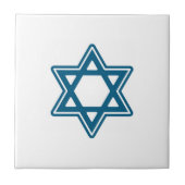 Festive Hanukkah Single Star Ceramic Tile Tegeltje (Voorkant)